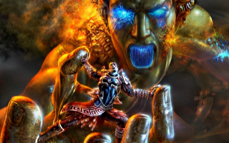 720P, hd, war, art, Kratos, God of War, god, colossus, games, x, video