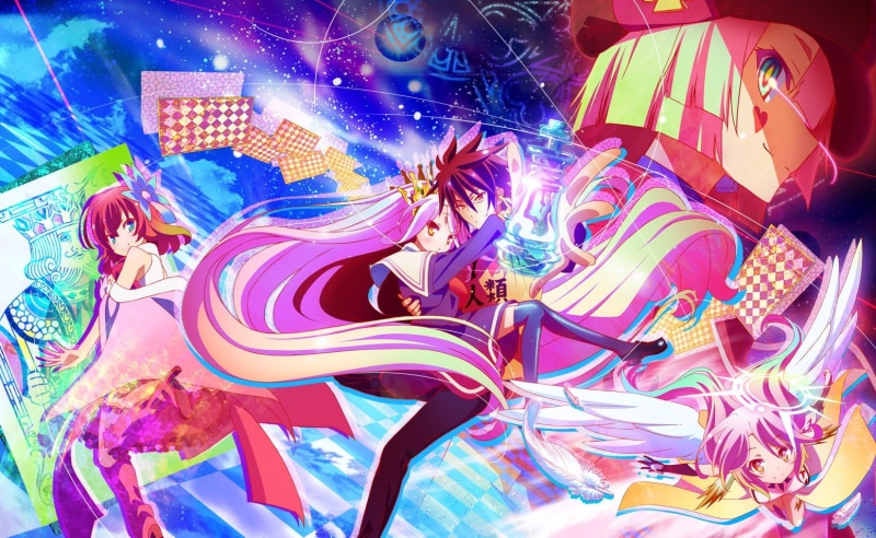 outdoors, multi colored, anime, arts culture and entertainment, No Game No Life, Sora (No Game No Life), illuminated, 720P, representation, night, Stephanie Dora