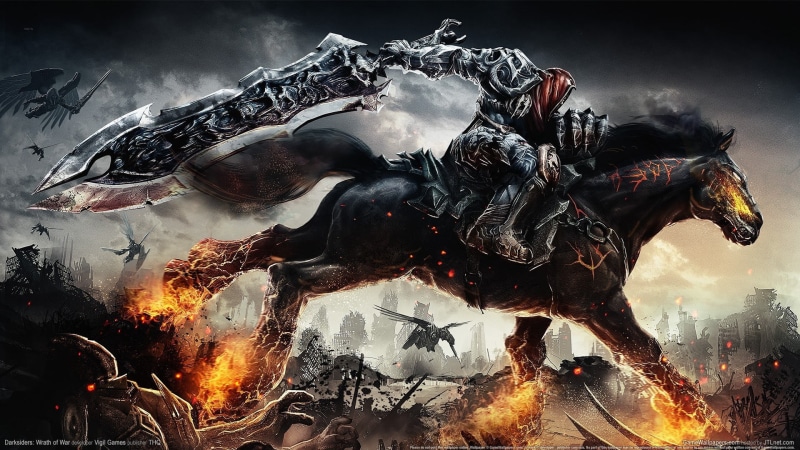 sword, flame, smoke - physical structure, water, horse, day, black color, animal representation, fire, close-up, nature, animal wildlife, dark siders, burning