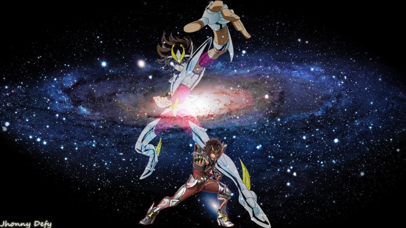 Saint Seiya: Legend of Sanctuary, 1080P, sport, illuminated, young adult, sports clothing, side view, vitality, motion, outdoors, nature, galaxy, astronomy