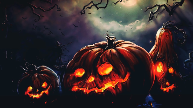 fire, orange color, pumpkin, creativity, jack o lantern, night, food, Halloween, flame, illuminated, heat - temperature, holiday - event, no people