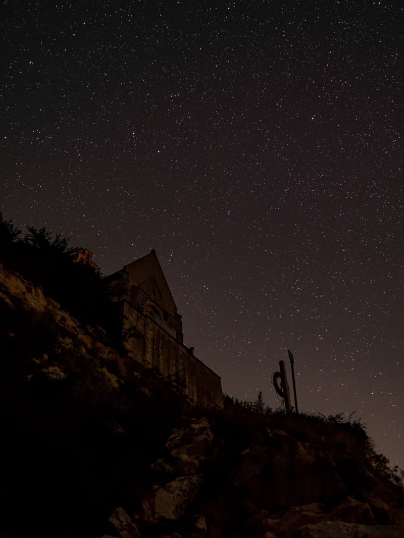 nature, infinity, angle, cliff, starscape, stars, space, scenics - nature, 5K, architecture, galaxy, long exposure, beauty in nature, tranquility, dark