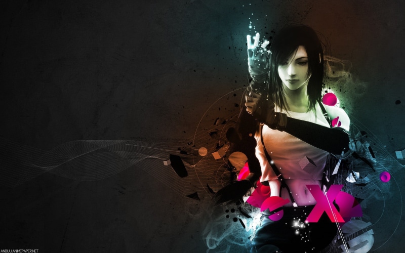 beautiful woman, women, long hair, young adult, leisure activity, 1080P, looking, Final Fantasy VII: Advent Children, skill, real people, clothing, sitting