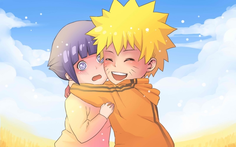 backgrounds, boys, yellow, human representation, focus on foreground, 2K, sky, small, nature, child, art, Hinata Hugo, people, cloud - Sky