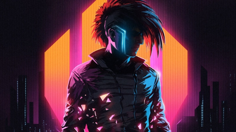 nightlife, event, night, light - natural phenomenon, multi colored, arts culture and entertainment, Retro Wave, portrait, Band (Music), waist up, music