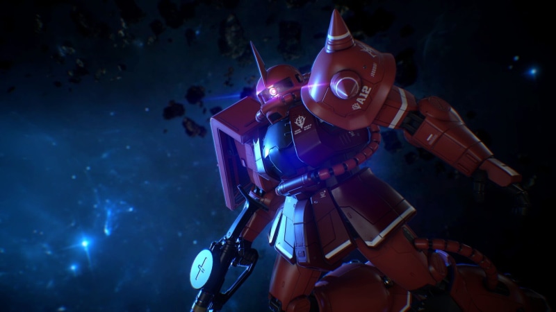 science fiction, Gundam, digital art, Zaku II, Char Aznable, mech, 1080P, futuristic, robot, Mobile Suit Gundam, anime, Mobile Suit