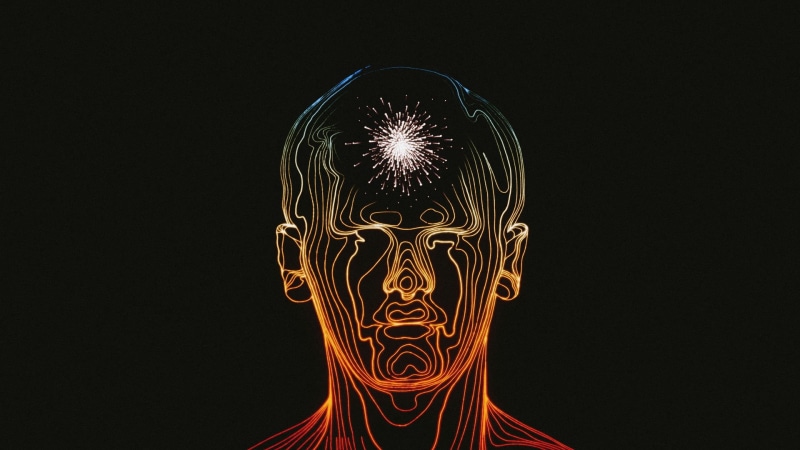 blue, arts culture and entertainment, black background, mystery, portrait, yellow, sparkles, indoors, burning, human body part, man, 1080P, orange, face
