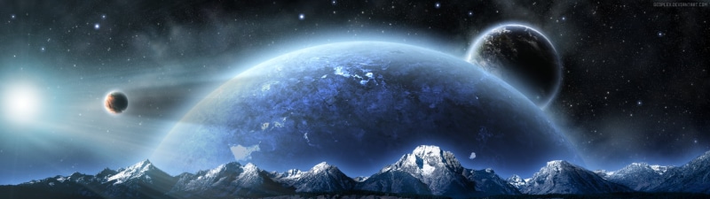 dark, planet earth, dual screen pictures to download, illuminated, scenics - nature, panoramic, outdoors, environment, star - space, satellite view, 1080P