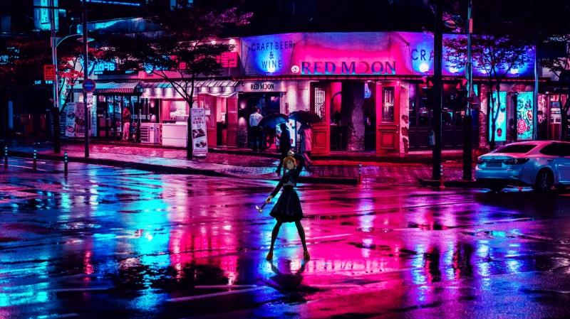 Kugisaki Nobara, neon, 2K, Jujutsu Kaisen, picture-in-picture, digital