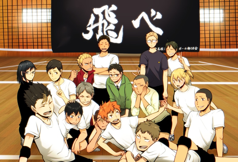 anime boys, art and craft, large group of people, belief, Tanaka Ryūnosuke, group of people, high angle view, men, real people, Yamaguchi Tadashi, religion