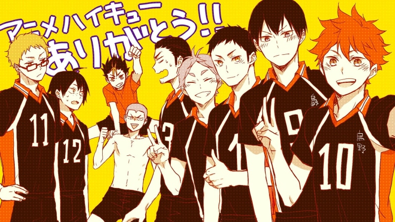 Tanaka Ryūnosuke, Yamaguchi Tadashi, anime, 1080P, Tsukishima Kei, Nishinoya Yuu, Azumane Asahi, Haikyuu!!, Kageyama Tobio, Haikyuu, Hinata Shouyou, Daichi