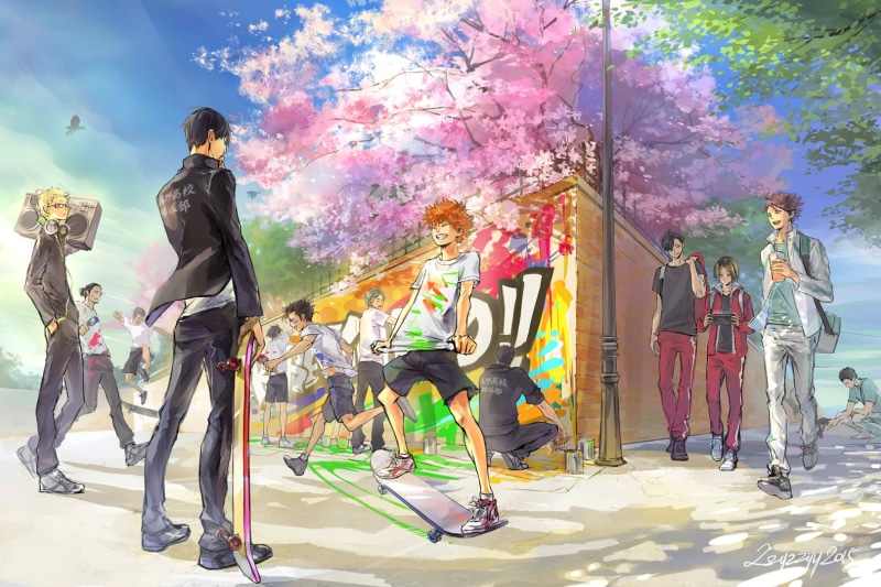 Sugawara Kōshi, Yamaguchi Tadashi, Tanaka Ryūnosuke, Hinata Shouyou, 720P, Kurō Tetsurō, Nishinoya Yuu, Kageyama Tobio, Tsukishima Kei, Azumane Asahi