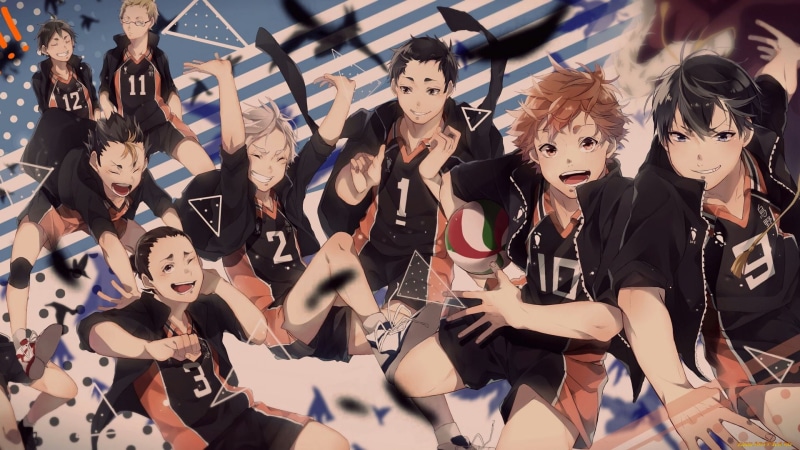 Kageyama Tobio, Haikyuu!!, 1080P, anime, Tsukishima Kei, Tanaka Ryūnosuke, Yamaguchi Tadashi, Azumane Asahi, Daichi Sawamura, Nishinoya Yuu, Haikyuu, Hinata