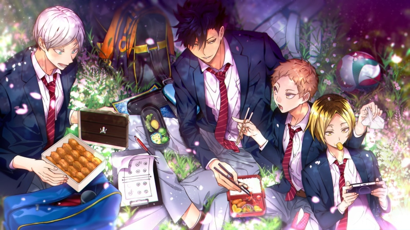 people, young women, young adult, 1080P, adult, food, men, anime boys, teenage boys, teenager, group of people, real people, males, child, females, tetsurou kuroo