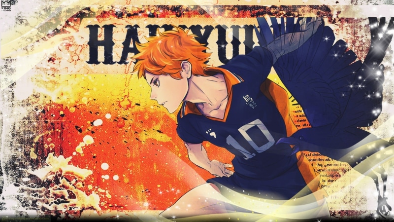anime boys, Hinata Shouyou, people, 1080P, decoration, illustration, human representation, male likeness, art and craft, flower, representation, Haikyuu