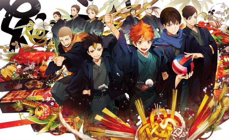 arts culture and entertainment, real people, disguise, Azumane Asahi, floral, mask, Sugawara Kōshi, Tanaka Ryūnosuke, Nishinoya Yuu, event, group of people