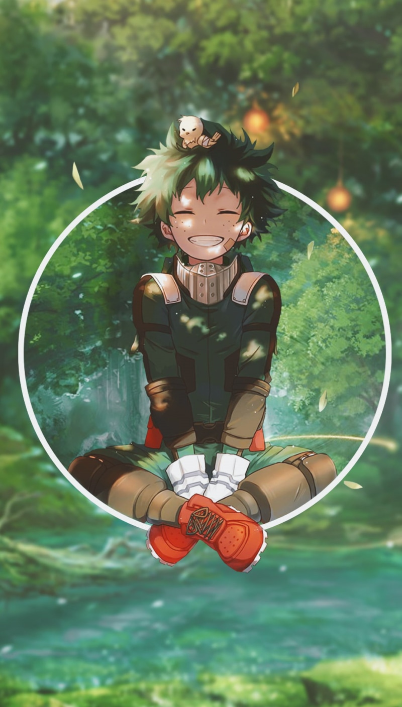 720P, picture-in-picture, smiling, anime, Boku no Hero Academia, anime boys