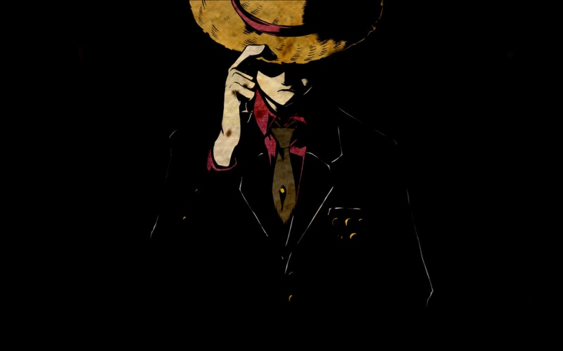 one, black Background, darkroom, human Face, 1080P, anime boys, One Piece, light - natural phenomenon, reflection, cultures, halloween, no people, Monkey D. Luffy
