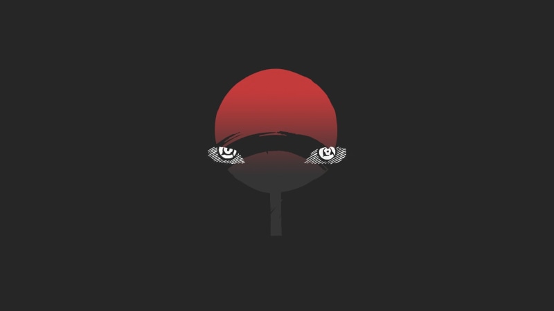 Sharingan (Naruto), 1080P, Naruto, Anime, Uchiha Clan, Minimalist