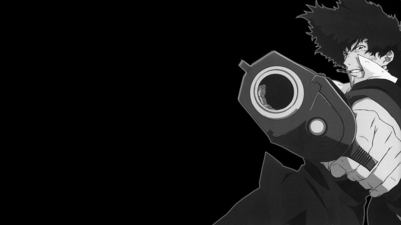 black background, number, metal, Spike Spiegel, sky, studio shot, security, indoors, close-up, low angle view, communication, 1080P, copy space, machinery