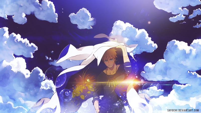 happiness, fantasy, celebration, beautiful, low angle view, weather, white, sunlight, adult, blue, reflection, lifestyles, fashion, anime boys, clouds