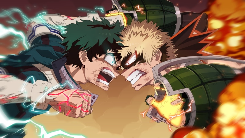 1080P, Anime, Izuku Midoriya, My Hero Academia, Katsuki Bakugou