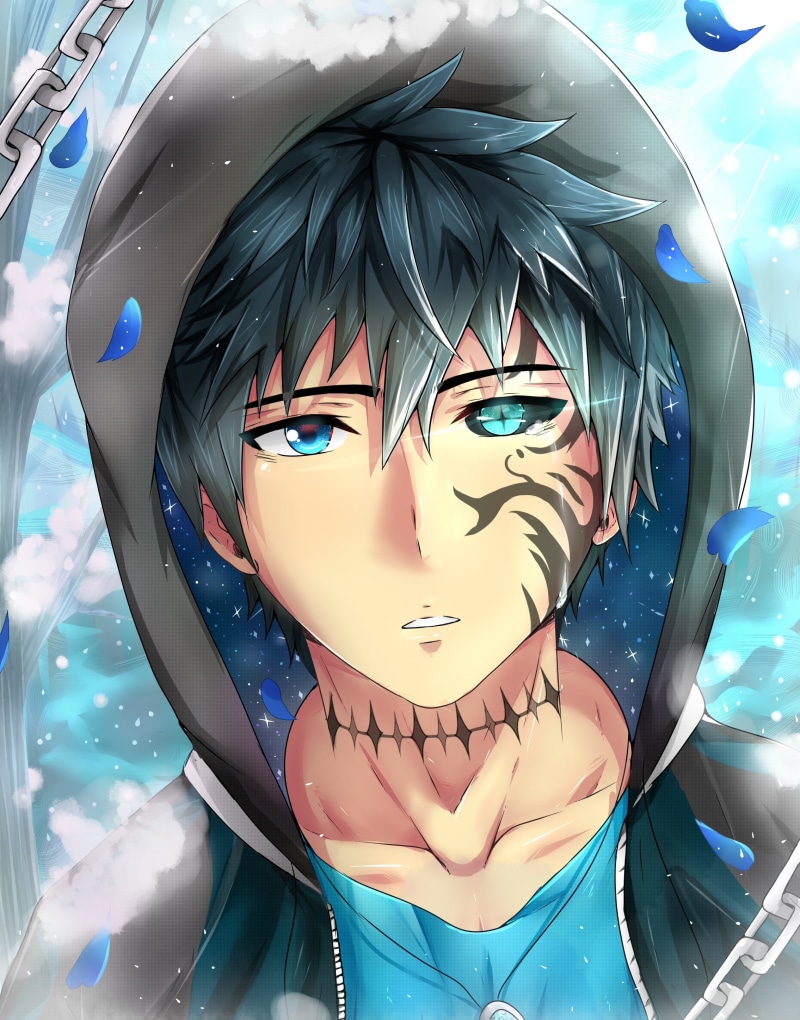 petals, close-up, Anime, 2K, mode of transportation, representation, front view, transportation, anime boy, no people, human representation, outdoors