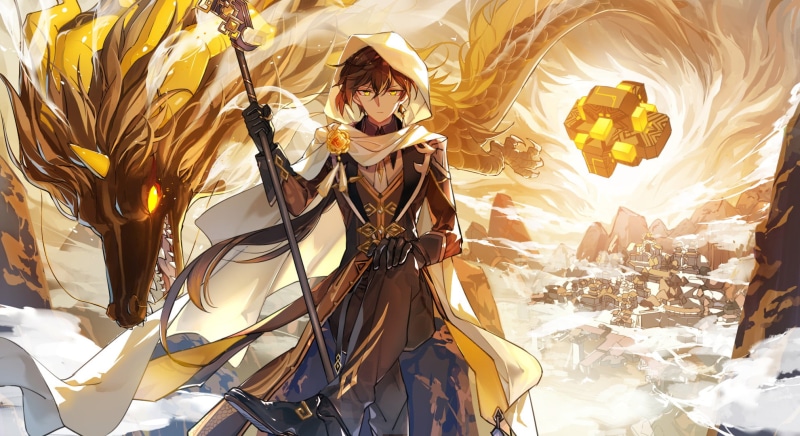 Zhongli (Genshin Impact), Genshin Impact, 1080P, anime boys