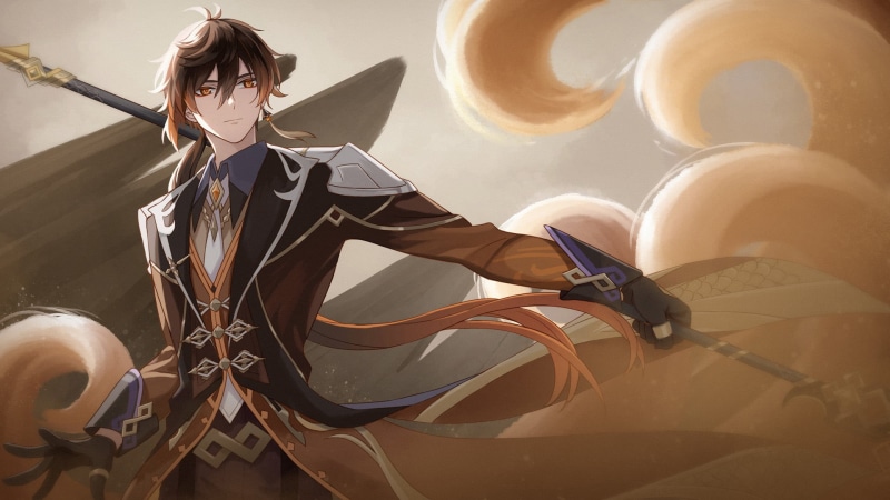 Zhongli (Genshin Impact), 1080P, anime boys, Genshin Impact