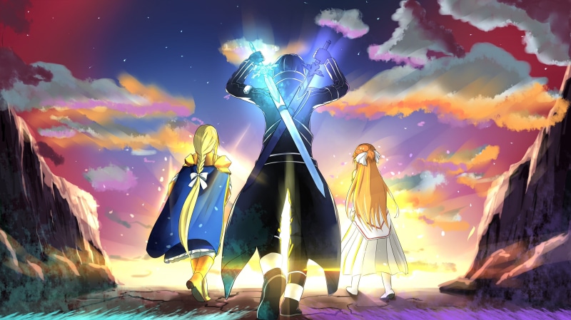 Sword Art Online: Alicization, Alice Zuberg, Crossover, 2K, Sword Art Online, Anime, Kirito (Sword Art Online), Kazuto Kirigaya, Devil May Cry 5, Asuna