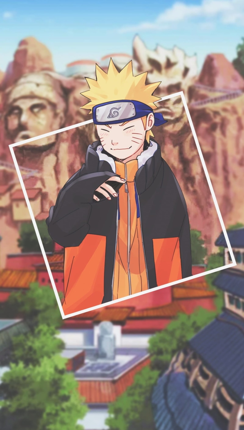 real people, event, mask, Naruto (anime), art and craft, picture-in-picture, nature, anime boys, sky, day, outdoors, one person, focus on foreground, anime