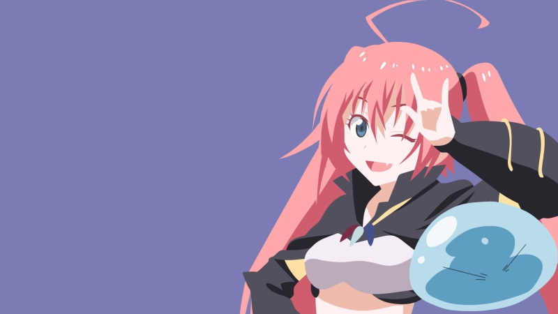 That Time I Got Reincarnated as a Slime, Anime, Minimalist, Milim Nava, 1080P, Tensei shitara Slime Datta Ken