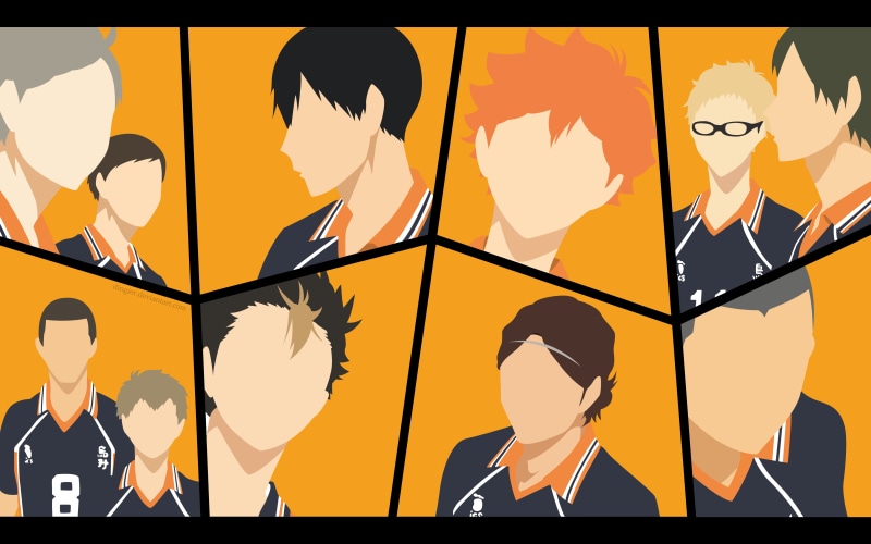 Kei Tsukishima, Ryūnosuke Tanaka, Shōyō Hinata, Kazuhito Narita, Haikyu!!, Yū Nishinoya, Daichi Sawamura, Hisashi Kinoshita, Anime, Kōshi Sugawara, Asahi Azumane