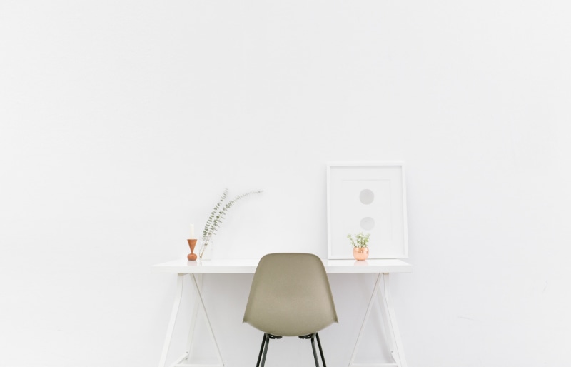 room, 2K, chair, minimalist, desk, interior, simple, minimal