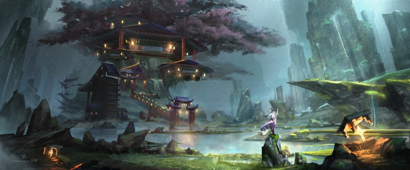 Xiao(Genshin Impact), Wangshu Inn(Genshin Impact), Genshin Impact, 2K
