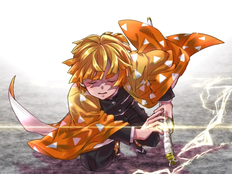 Zenitsu Agatsuma, Demon Slayer: Kimetsu no Yaiba, Anime, 1080P