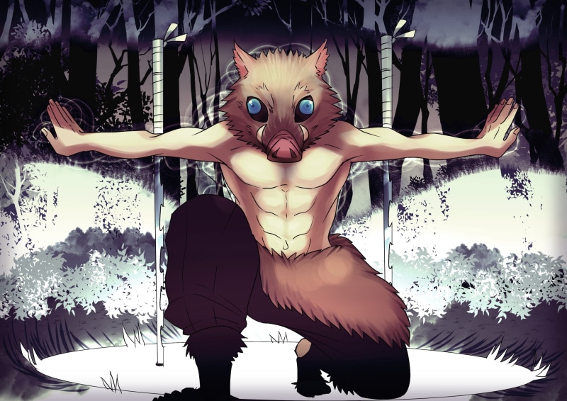 2K, Demon Slayer: Kimetsu no Yaiba, Inosuke Hashibira, Anime