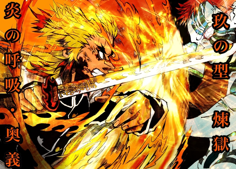 Akaza (Demon Slayer: Kimetsu no Yaiba), Anime, 2K, Kyojuro Rengoku, Demon Slayer: Kimetsu no Yaiba