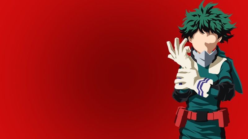 deku, izuku, 1080P, academia, hero, minimal, midoriya
