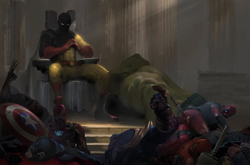 Wolverine, Spider-Man, Captain America, Crossover, Thanos, Anime, Deadpool, Iron Man, 1080P, Saitama (One-Punch Man)