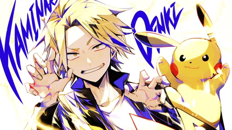 Pikachu, Pokémon, Anime, Crossover, My Hero Academia, 1080P, Denki Kaminari