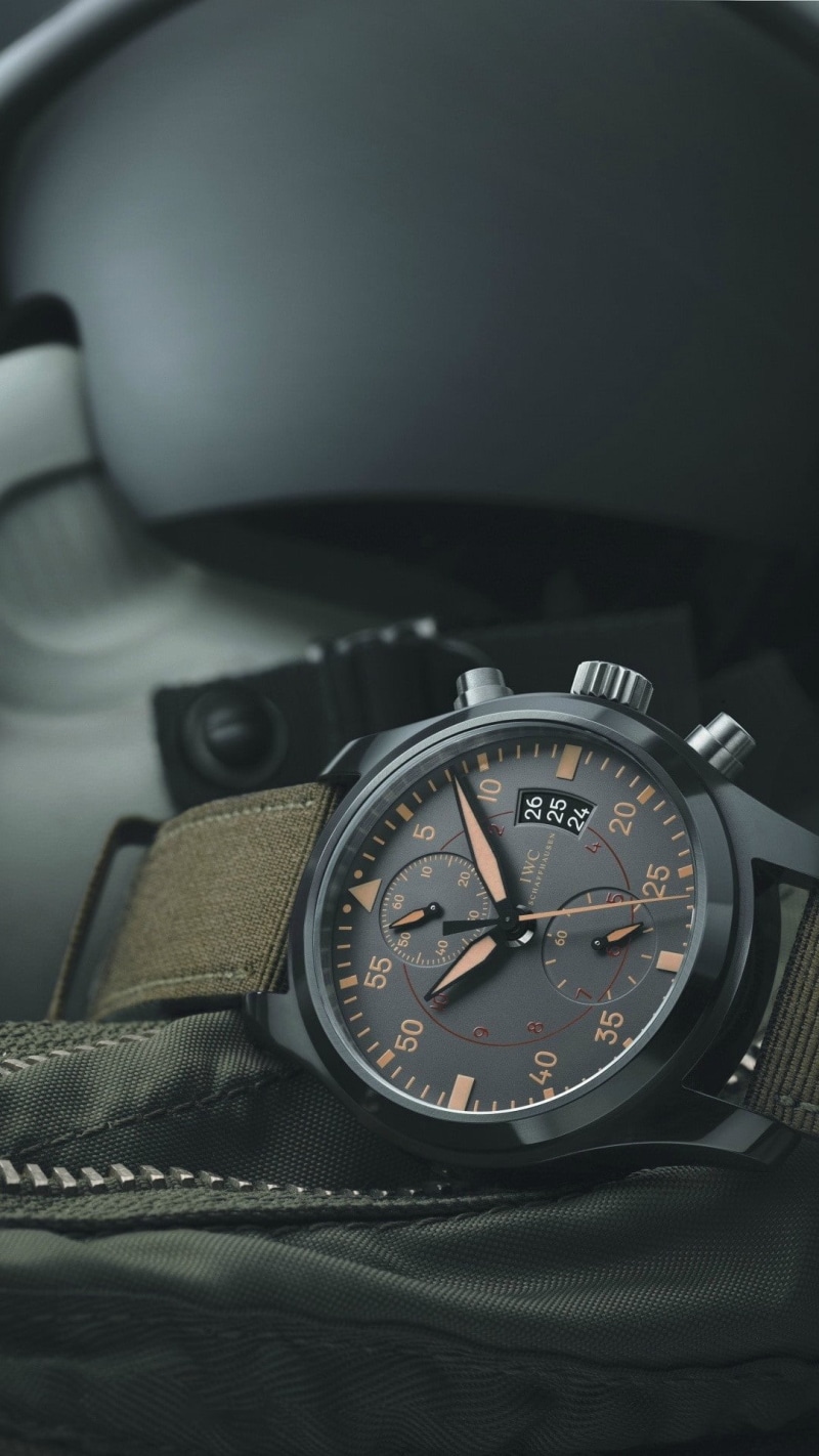wristwatch, belt, close-up, fashion, time, IWC, luxury, clock face, studio shot, black color, still life, 1080P, watch, wealth, portrait display, accuracy