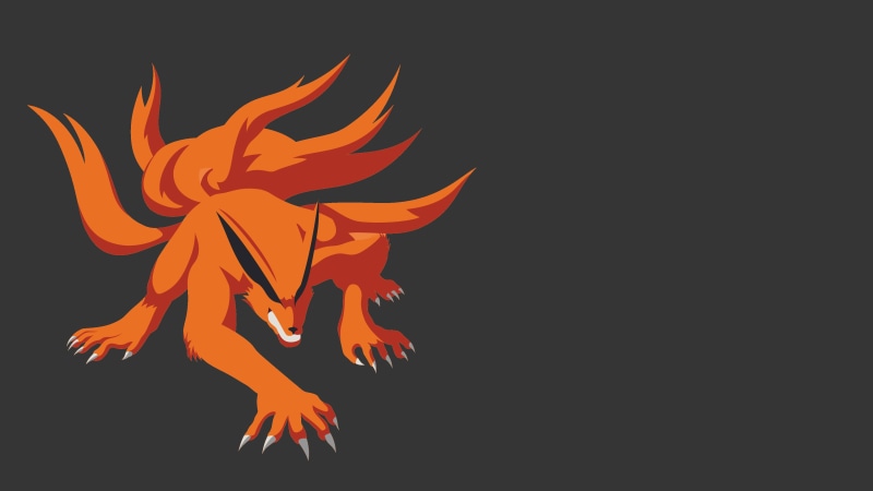 Naruto, 4K, Kurama (Naruto), Anime