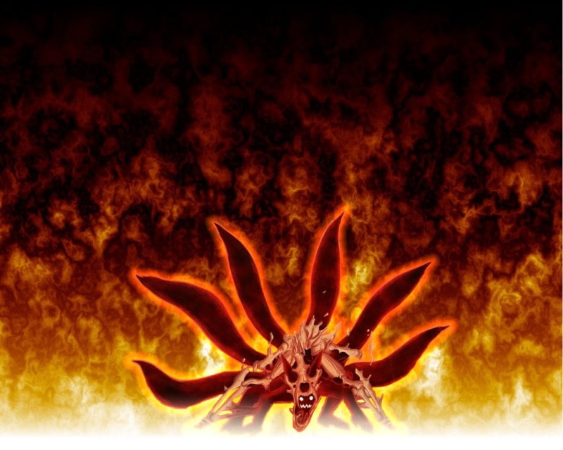 animal body part, fear, black color, no people, kurama, motion, inferno, shippuden, fire, Nine-Tails (Naruto), 480P, nature, close-up, Anime, indoors