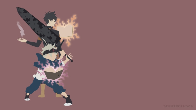 Black Clover, Asta (Black Clover), Yuno (Black Clover), black, 1080P, clover, Anime, asta, yuno