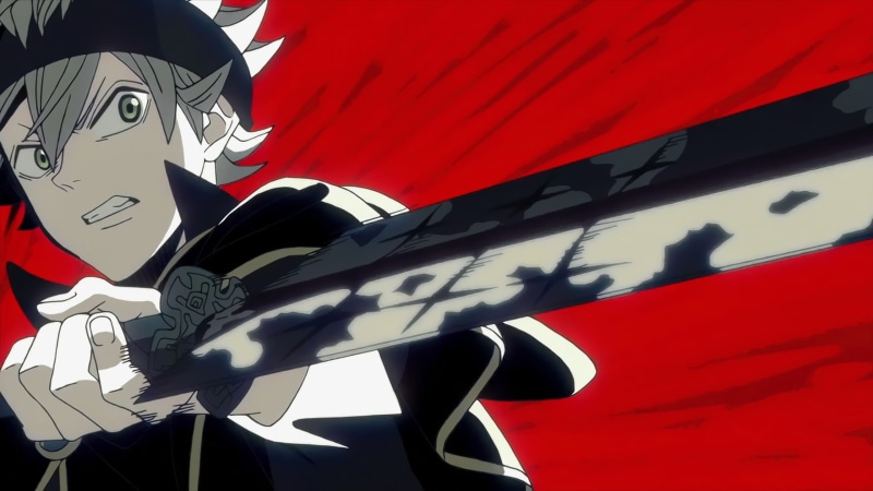 Asta (Black Clover), Sword, Anime, Green Eyes, 2K, Boy, White Hair, Black Clover