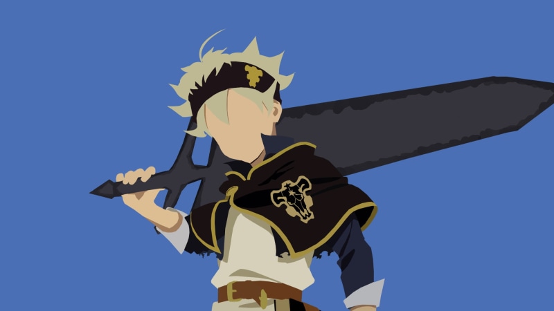 Minimalist, Black Clover, Vector, 1080P, Asta (Black Clover), Anime