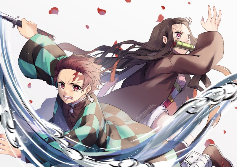 4K, Demon Slayer: Kimetsu no Yaiba, Tanjirou Kamado, Anime, Nezuko Kamado
