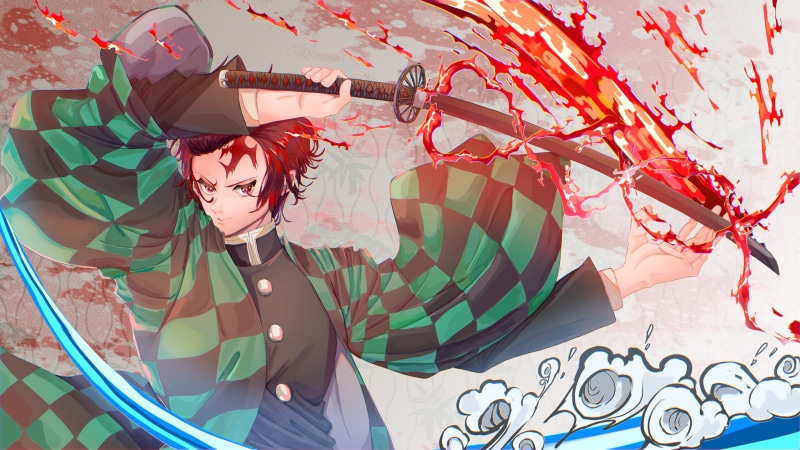 Tanjirou Kamado, 4K, Demon Slayer: Kimetsu no Yaiba, Anime
