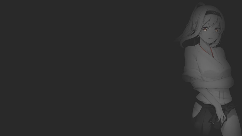 fan art, dark background, illustration, Kantai Collection, minimalism, 1080P, anime, anime girls, selective coloring, monochrome, Shoukaku (KanColle)